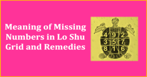 Meaning of Missing Numbers 1-9 in Lo Shu Grid and Remedies